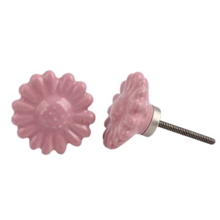Pink Daisy Knob